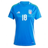 Italy Nicolo Barella #18 Replica Home Shirt Ladies Euro 2024 Short Sleeve